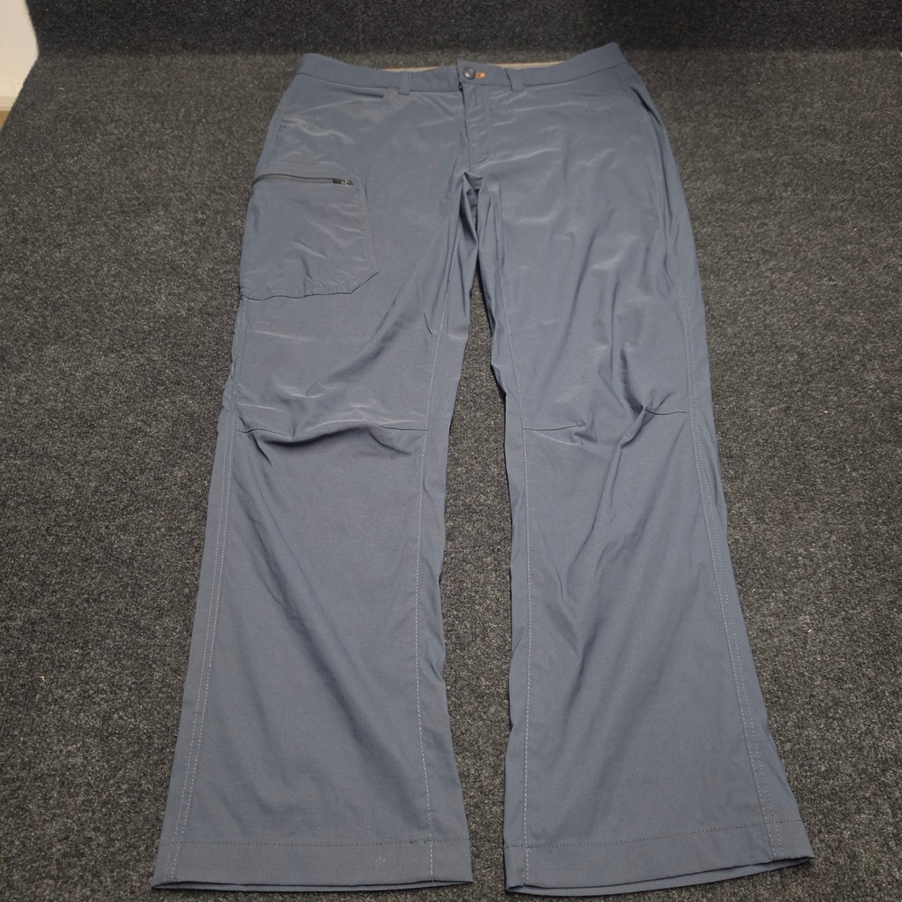 Eddie Bauer First Ascent Guide Pro Pants Mens 35x30 Blue Hiking Outdoor Trekking